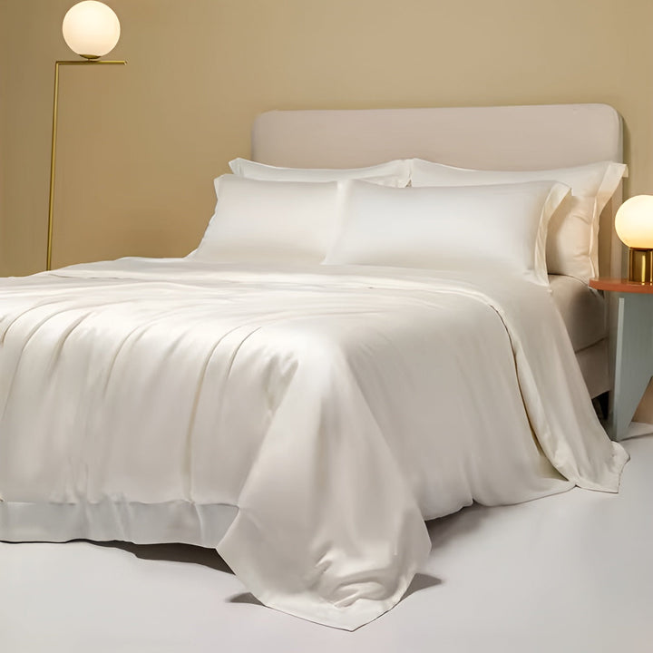 Comfortable Bamboo Duvet Cover - BambooDreams-White-150 cm × 200 cm-State of Style