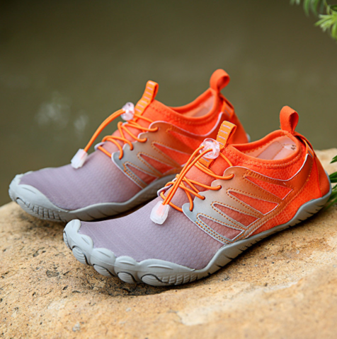 Comfortable Barefoot Sneakers for Men and Women - RiverWalk-Orange-3.5-State of Style