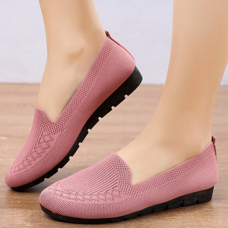 Comfortable & Breathable Women's Slip-On Everyday Shoes with Arch Support – Leona-Pink-3-State of Style