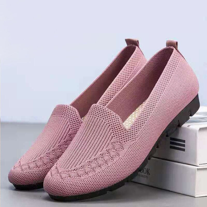 Comfortable & Breathable Women's Slip-On Everyday Shoes with Arch Support – Leona-Pink-3-State of Style