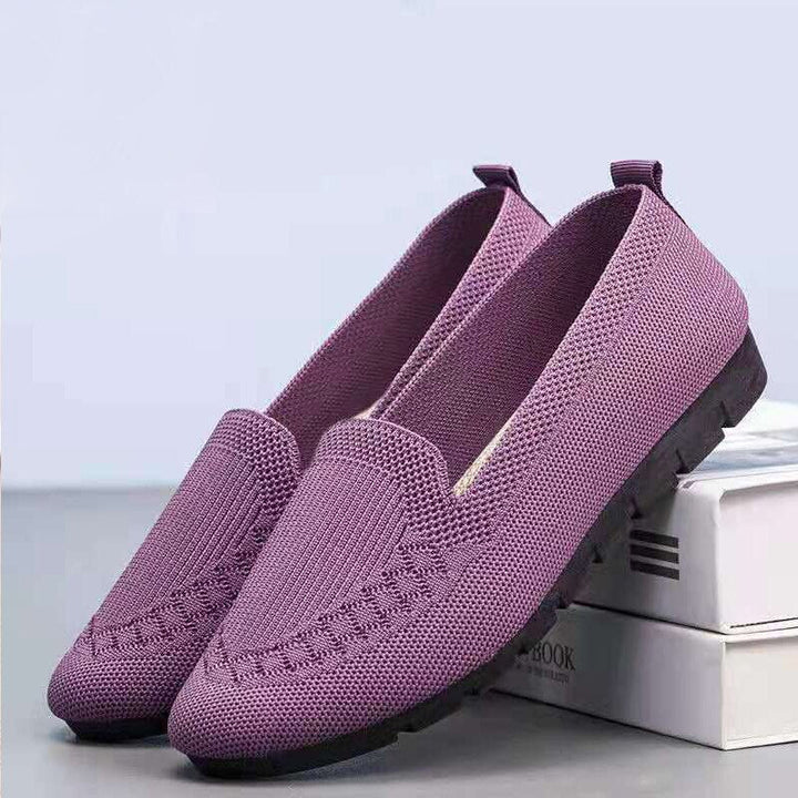Comfortable & Breathable Women's Slip-On Everyday Shoes with Arch Support – Leona-Purple-3-State of Style
