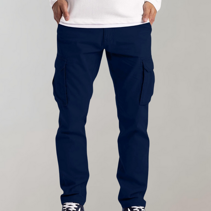 Comfortable Cargo Trousers for Men - Jasper-Blue-XS-State of Style