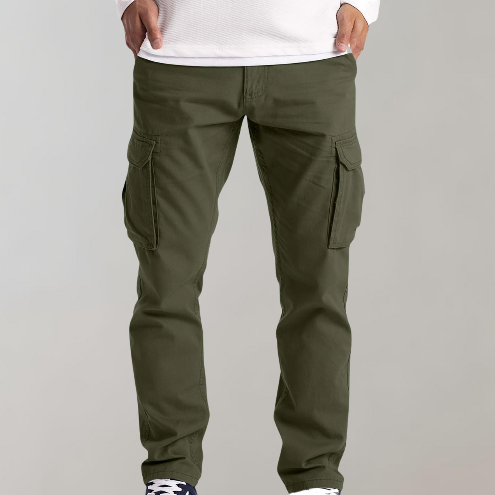 Comfortable Cargo Trousers for Men - Jasper-Green-XS-State of Style