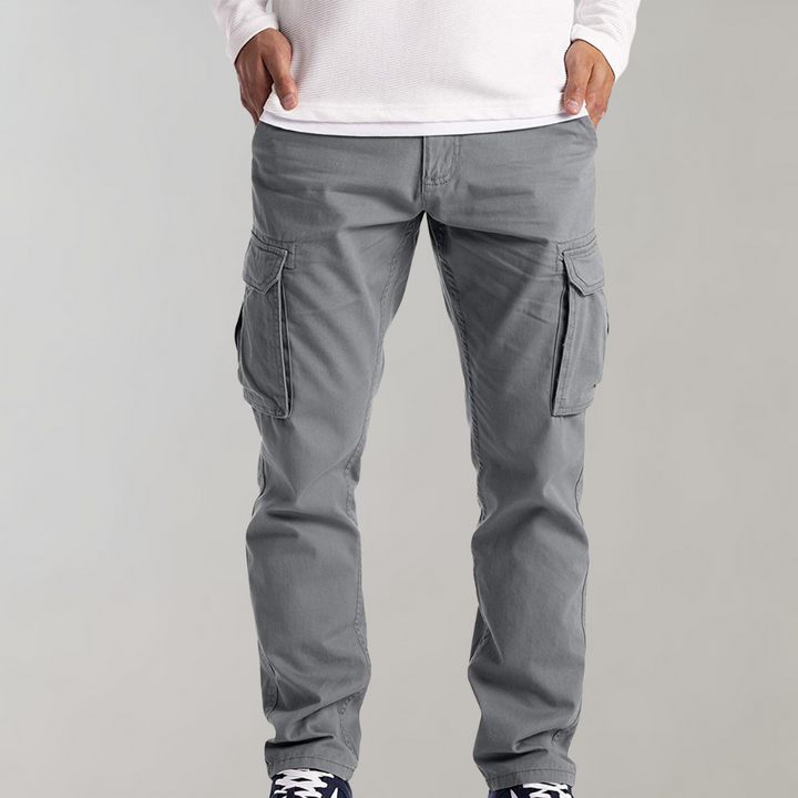 Comfortable Cargo Trousers for Men - Jasper-Light grey-XS-State of Style
