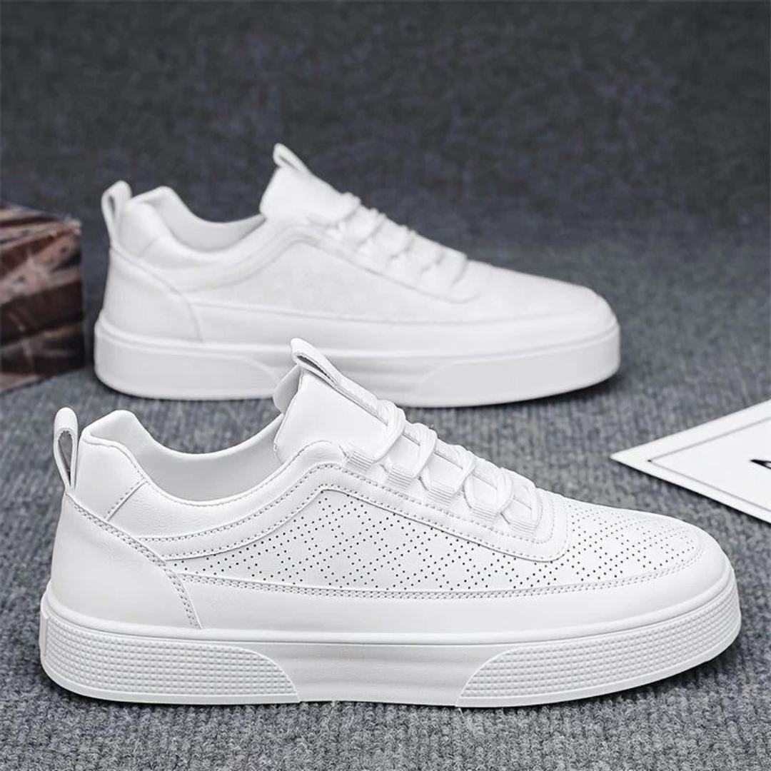 Comfortable Casual Men's Sneakers - UrbanEase-White-6-State of Style