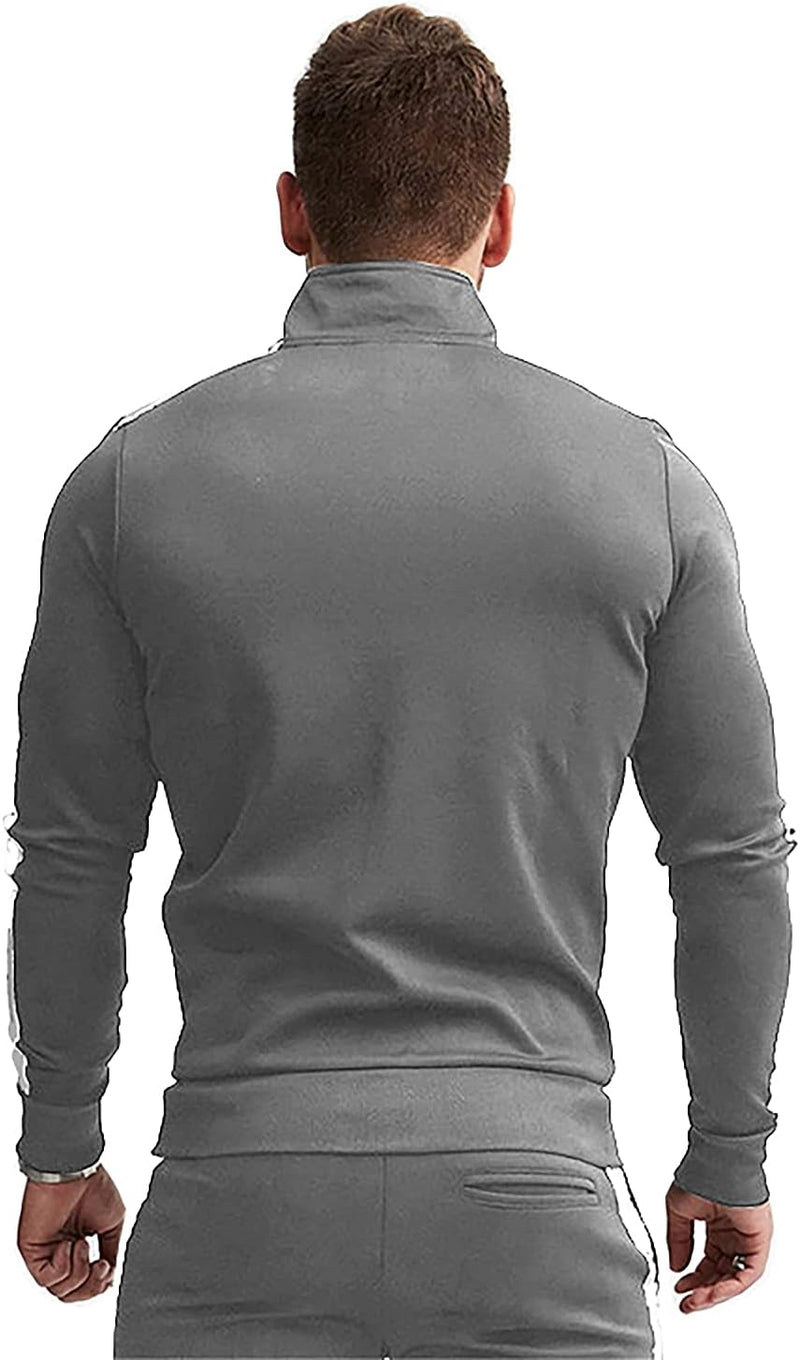 Comfortable Casual Men's Tracksuit - Logan-Green/White-S-State of Style