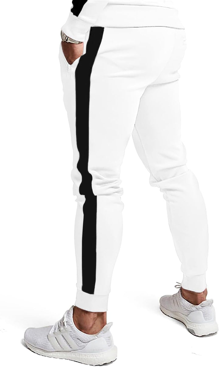 Comfortable Casual Men's Tracksuit - Logan-Green/White-S-State of Style