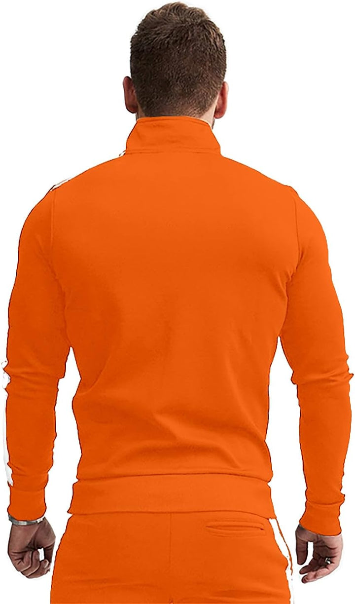 Comfortable Casual Men's Tracksuit - Logan-Green/White-S-State of Style