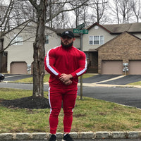 Comfortable Casual Men's Tracksuit - Logan-Green/White-S-State of Style