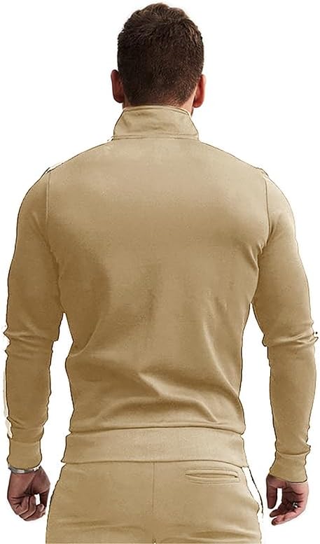 Comfortable Casual Men's Tracksuit - Logan-Green/White-S-State of Style