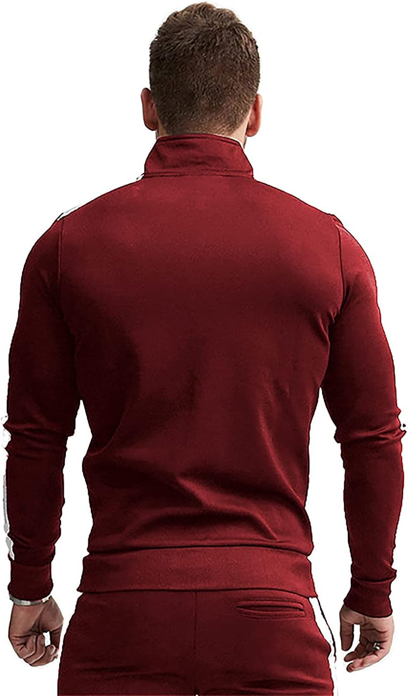 Comfortable Casual Men's Tracksuit - Logan-Green/White-S-State of Style