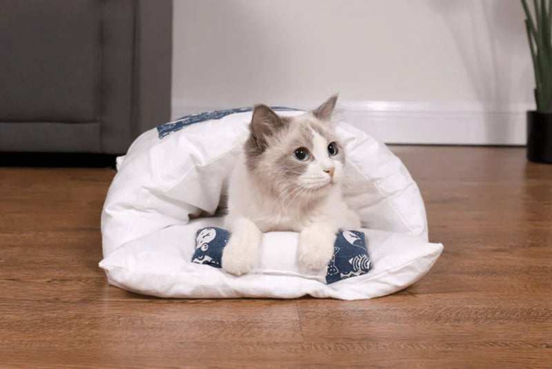 Comfortable Cat Sleeping Bag - SnugKitty-Blue Cat-S-State of Style