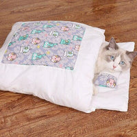 Comfortable Cat Sleeping Bag - SnugKitty-Purple Owl-S-State of Style