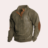 Comfortable Corduroy Sweater for Men - Milan-Green-S-State of Style