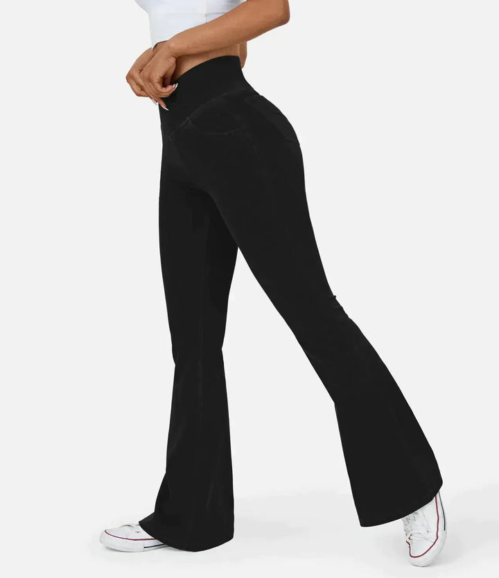 Comfortable Curvy High Waist Jeans - Aria-Black-XS-State of Style