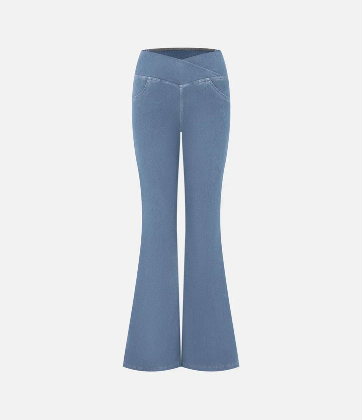 Comfortable Curvy High Waist Jeans - Aria-Light blue-XS-State of Style