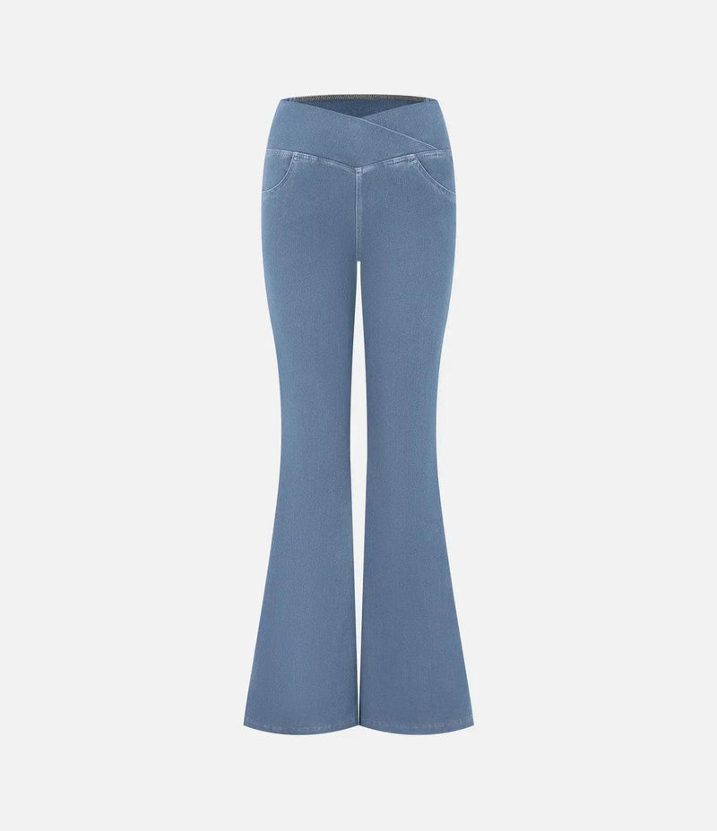 Comfortable Curvy High Waist Jeans - Aria-Light blue-XS-State of Style
