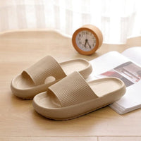 Comfortable Cushioned Slippers - Nora-Beige-4/4.5-State of Style