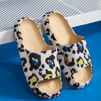 Comfortable Cushioned Slippers - Nora-Leopard-4/4.5-State of Style