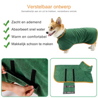 Comfortable Dog Bathrobe - Finn-Blue-XS-State of Style