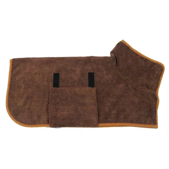 Comfortable Dog Bathrobe - Finn-Brown-XS-State of Style