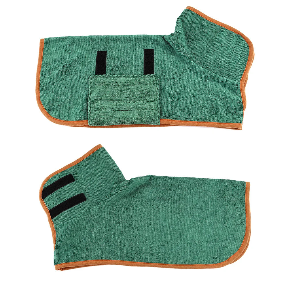 Comfortable Dog Bathrobe - Finn-Green-XS-State of Style