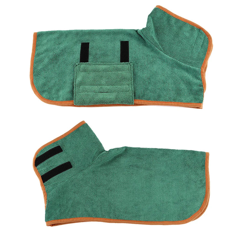 Comfortable Dog Bathrobe - Finn-Green-XS-State of Style