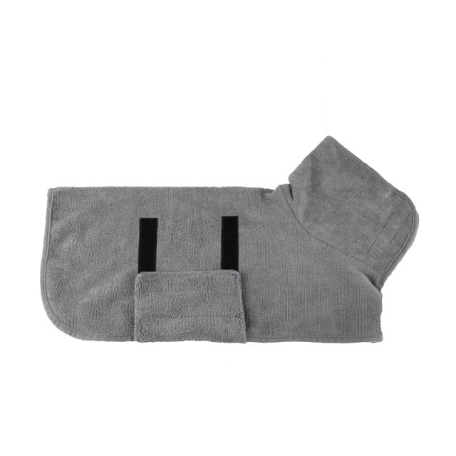 Comfortable Dog Bathrobe - Finn-Grey-XS-State of Style