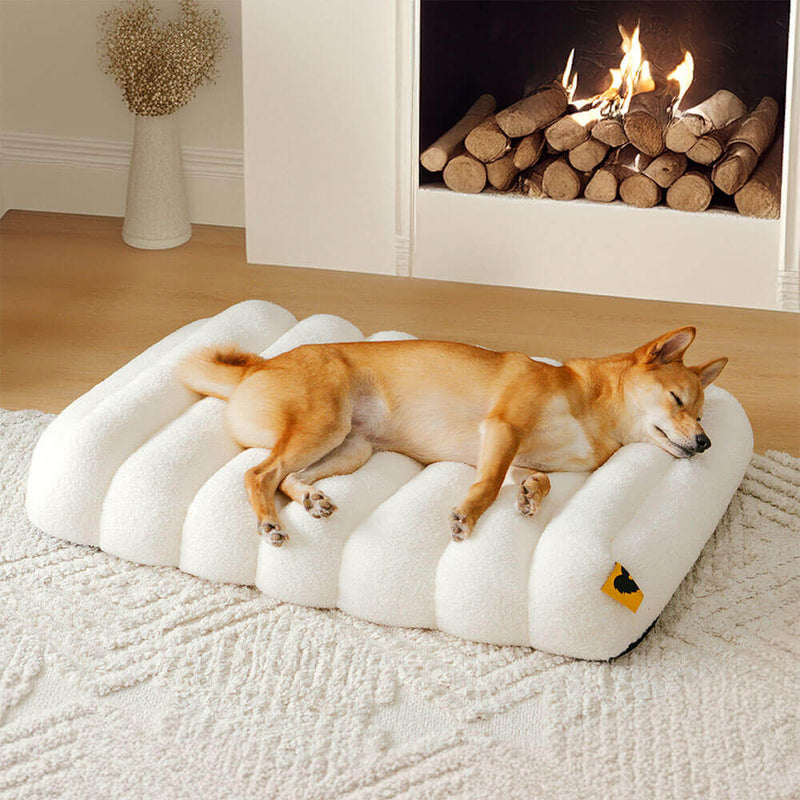 Comfortable Dog Bed - CheesecakeComfort Bed-M-White-State of Style