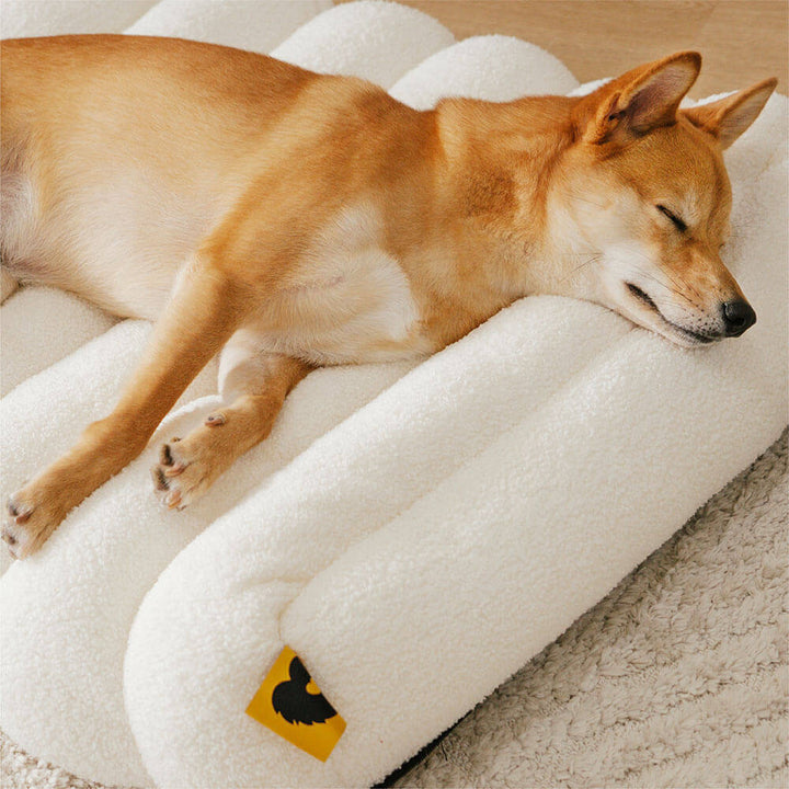 Comfortable Dog Bed - CheesecakeComfort Bed-M-White-State of Style