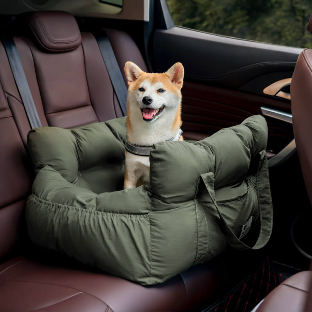 Comfortable Dog Bed for the Car - TravelPaw-Dark Green-State of Style