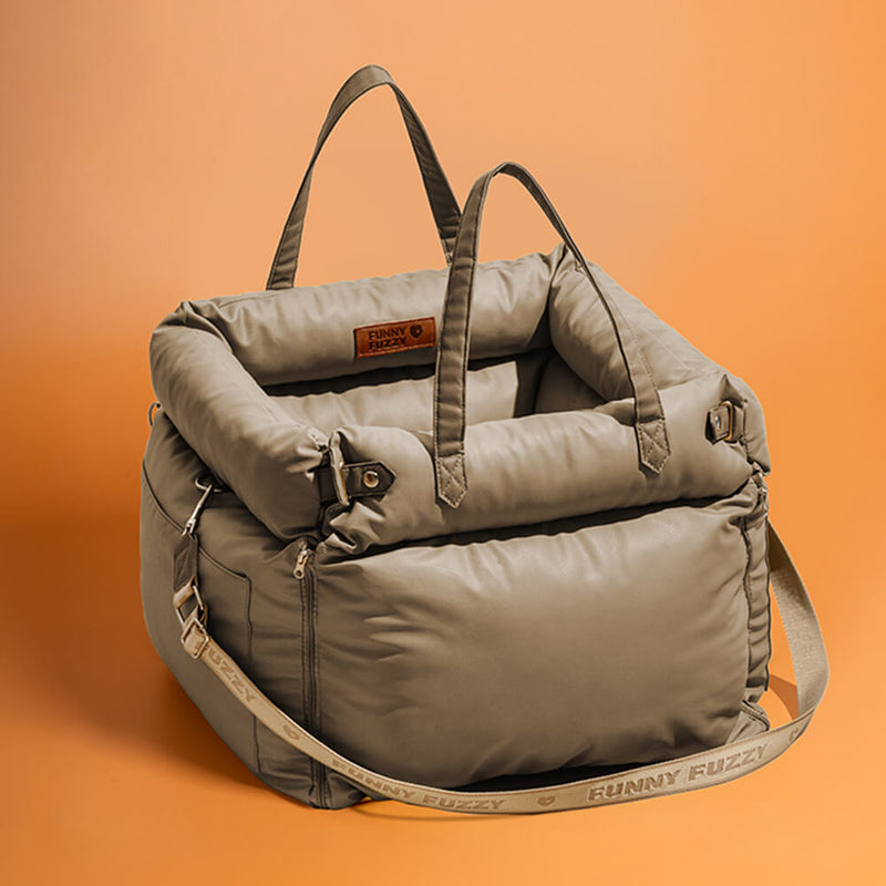 Comfortable Dog Car Seat - PawLuxury-Grey-State of Style