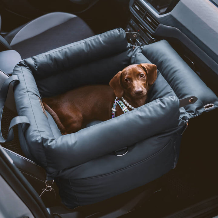 Comfortable Dog Car Seat - PawLuxury-Orange Green-State of Style