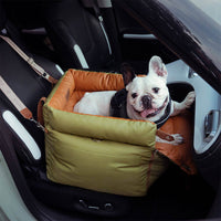 Comfortable Dog Car Seat - PawLuxury-Orange Green-State of Style