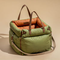 Comfortable Dog Car Seat - PawLuxury-Orange Green-State of Style