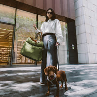 Comfortable Dog Car Seat - PawLuxury-Orange Green-State of Style