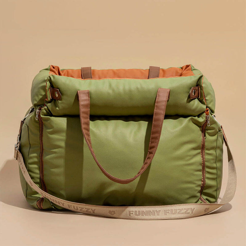 Comfortable Dog Car Seat - PawLuxury-Orange Green-State of Style