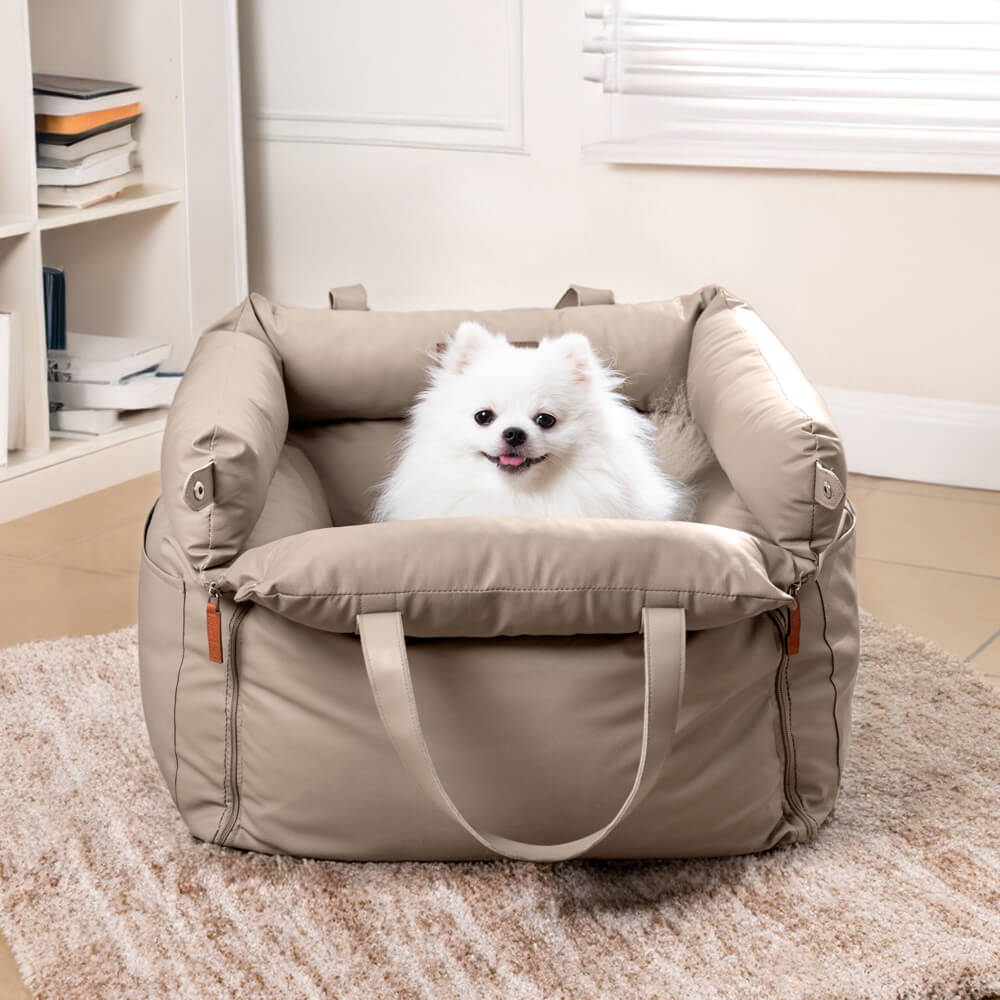 Comfortable Dog Car Seat - PawLuxury-Orange Green-State of Style