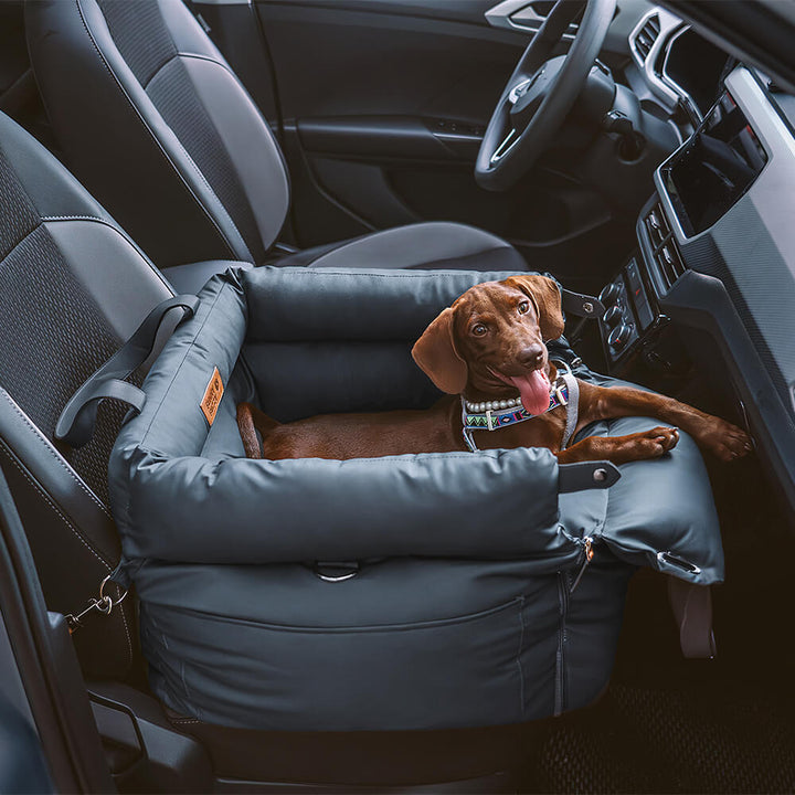 Comfortable Dog Car Seat - PawLuxury-Orange Green-State of Style