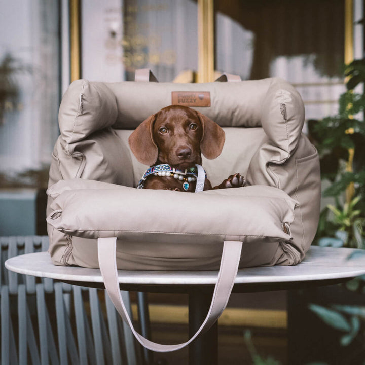 Comfortable Dog Car Seat - PawLuxury-Orange Green-State of Style