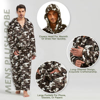 Comfortable Flannel Men's Bathrobe - James-Black-S/M-State of Style