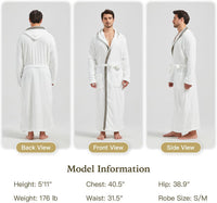 Comfortable Flannel Men's Bathrobe - James-Black-S/M-State of Style