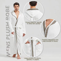 Comfortable Flannel Men's Bathrobe - James-Black-S/M-State of Style