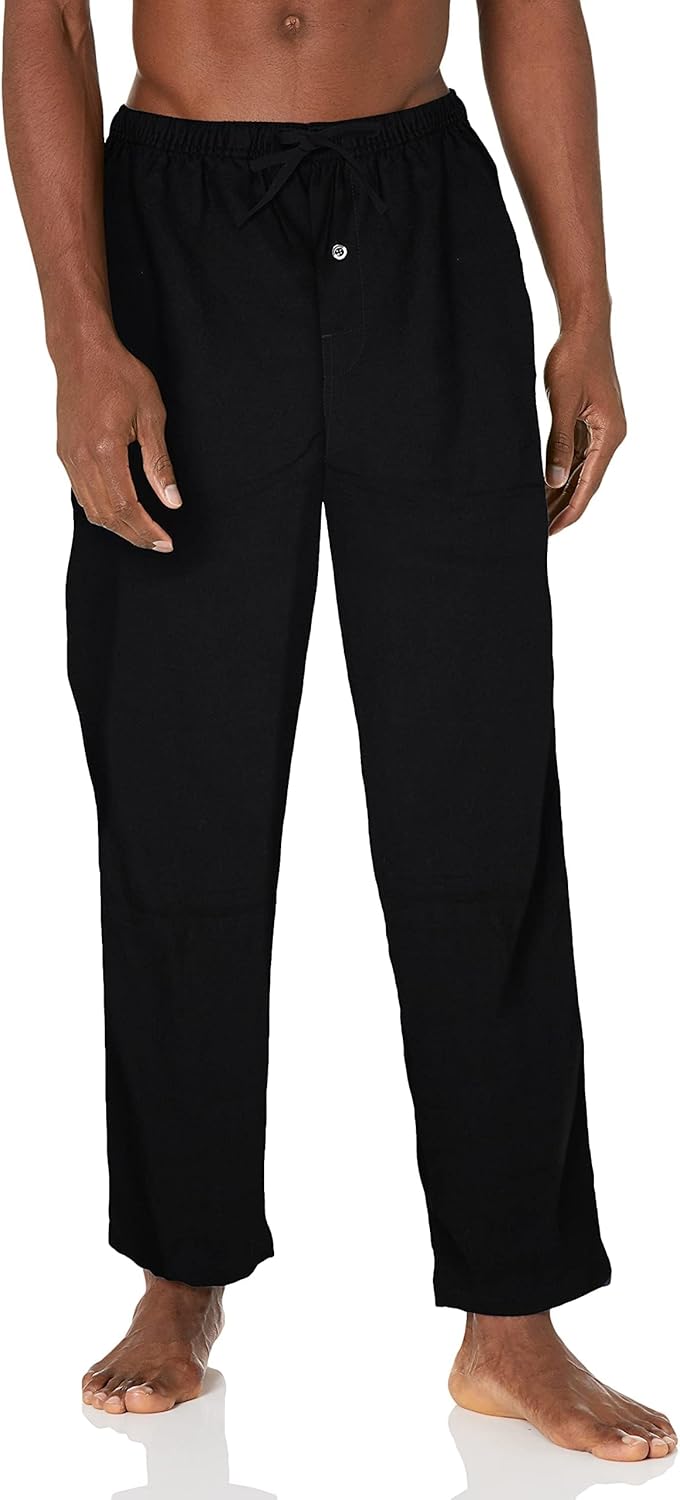 Comfortable Flannel Men's Pyjama Pants - Kyran-Black-S-State of Style