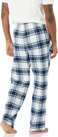 Comfortable Flannel Men's Pyjama Pants - Kyran-Grey White-S-State of Style