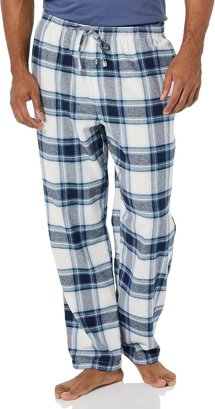 Comfortable Flannel Men's Pyjama Pants - Kyran-Grey White-S-State of Style