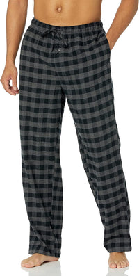 Comfortable Flannel Men's Pyjama Pants - Kyran-Grey White-S-State of Style