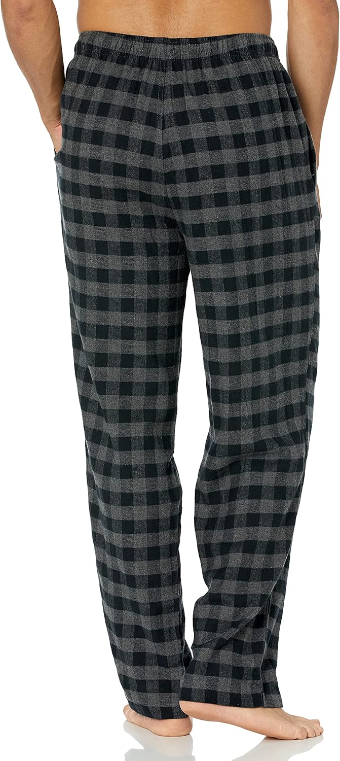Comfortable Flannel Men's Pyjama Pants - Kyran-Grey White-S-State of Style
