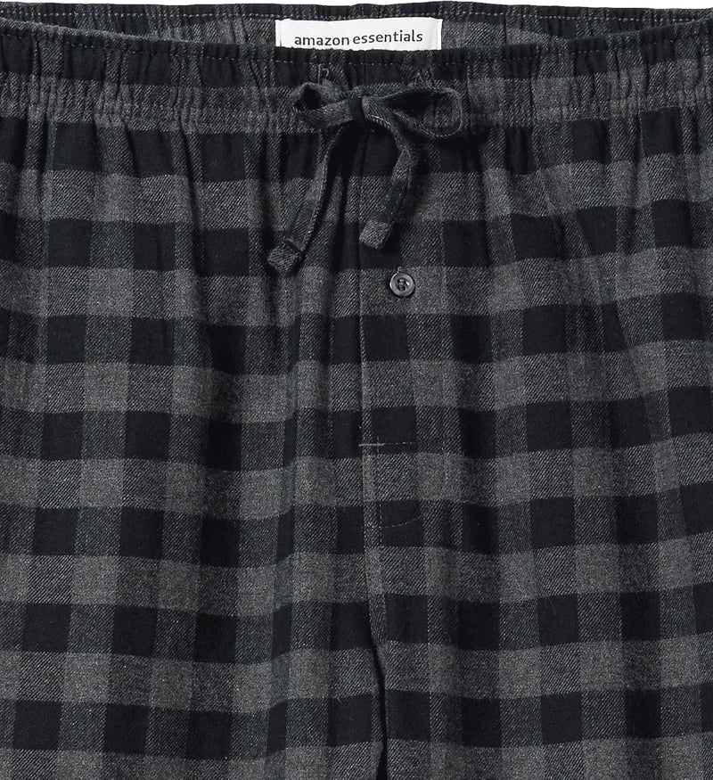 Comfortable Flannel Men's Pyjama Pants - Kyran-Grey White-S-State of Style