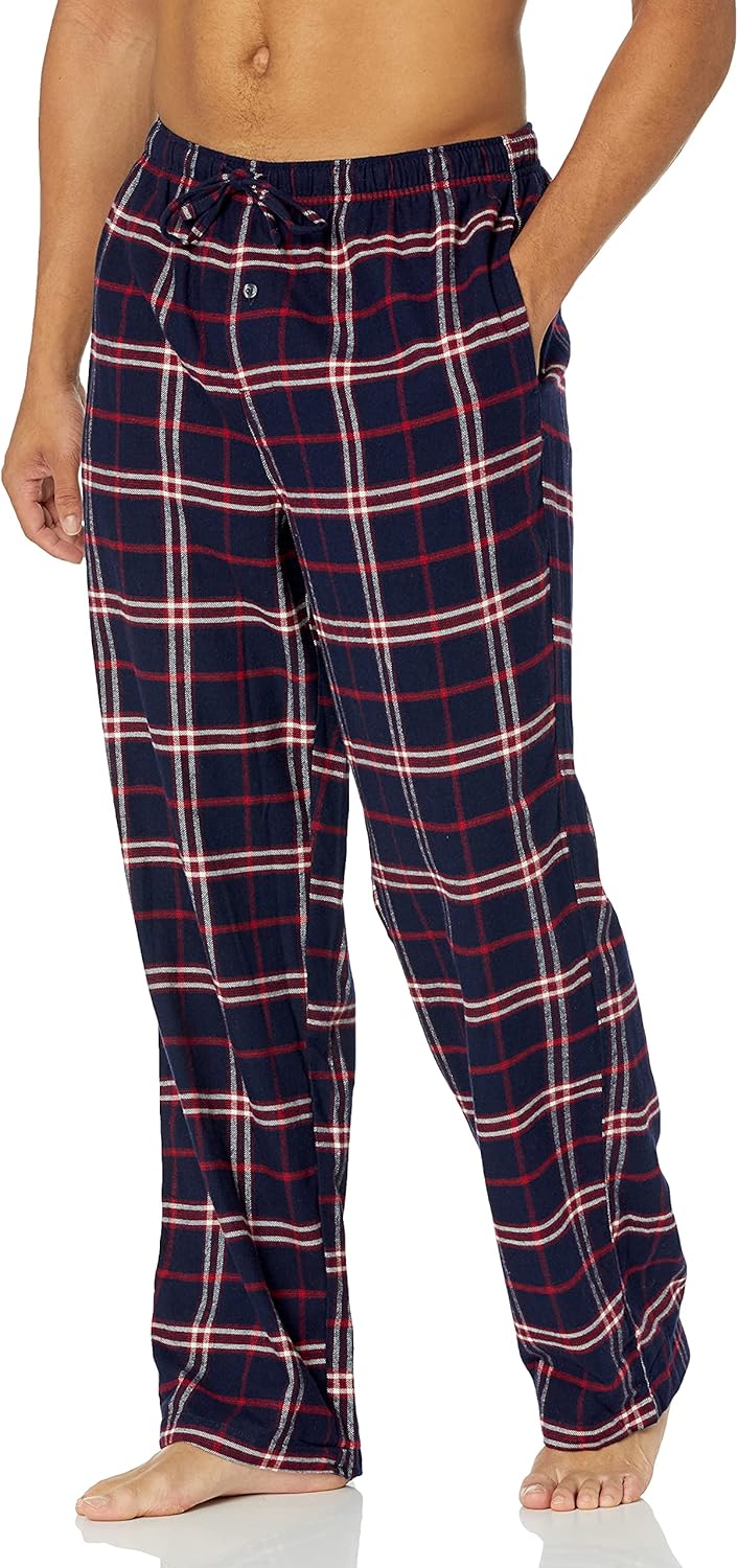 Comfortable Flannel Men's Pyjama Pants - Kyran-Grey White-S-State of Style
